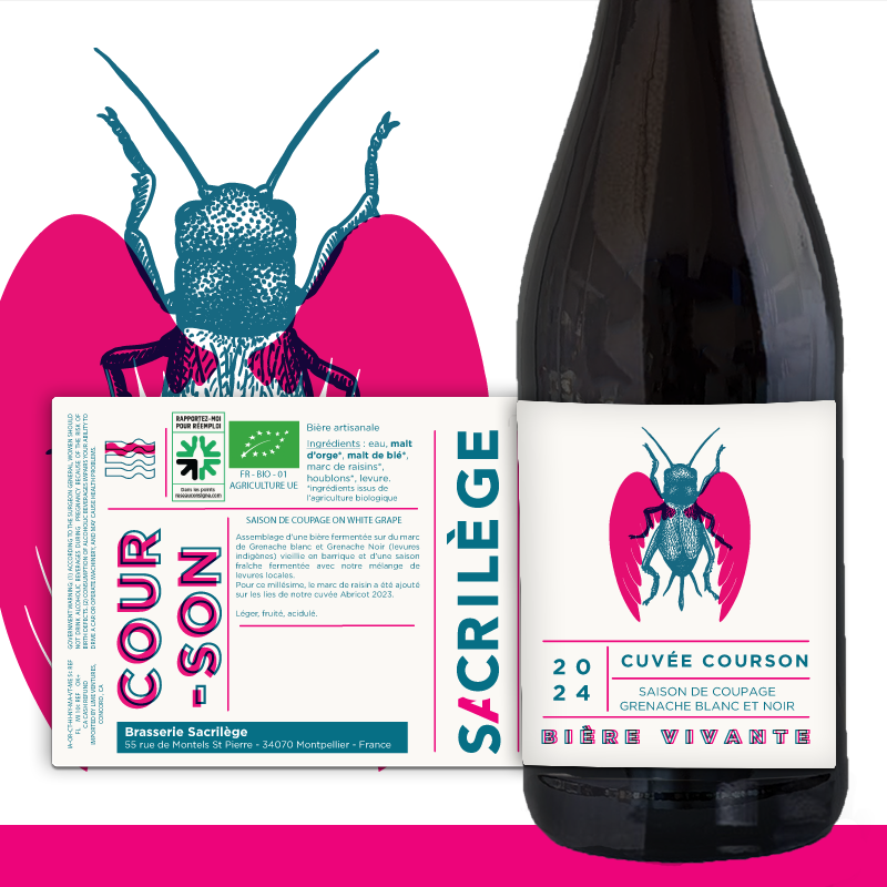Cuvée courson - Bière de vigne raisins blancs - 5.9%