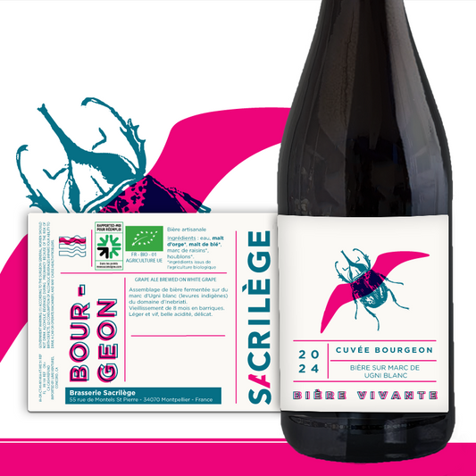 Cuvée Bourgeon 2024 - Bière de vigne raisins blancs - 6.5%