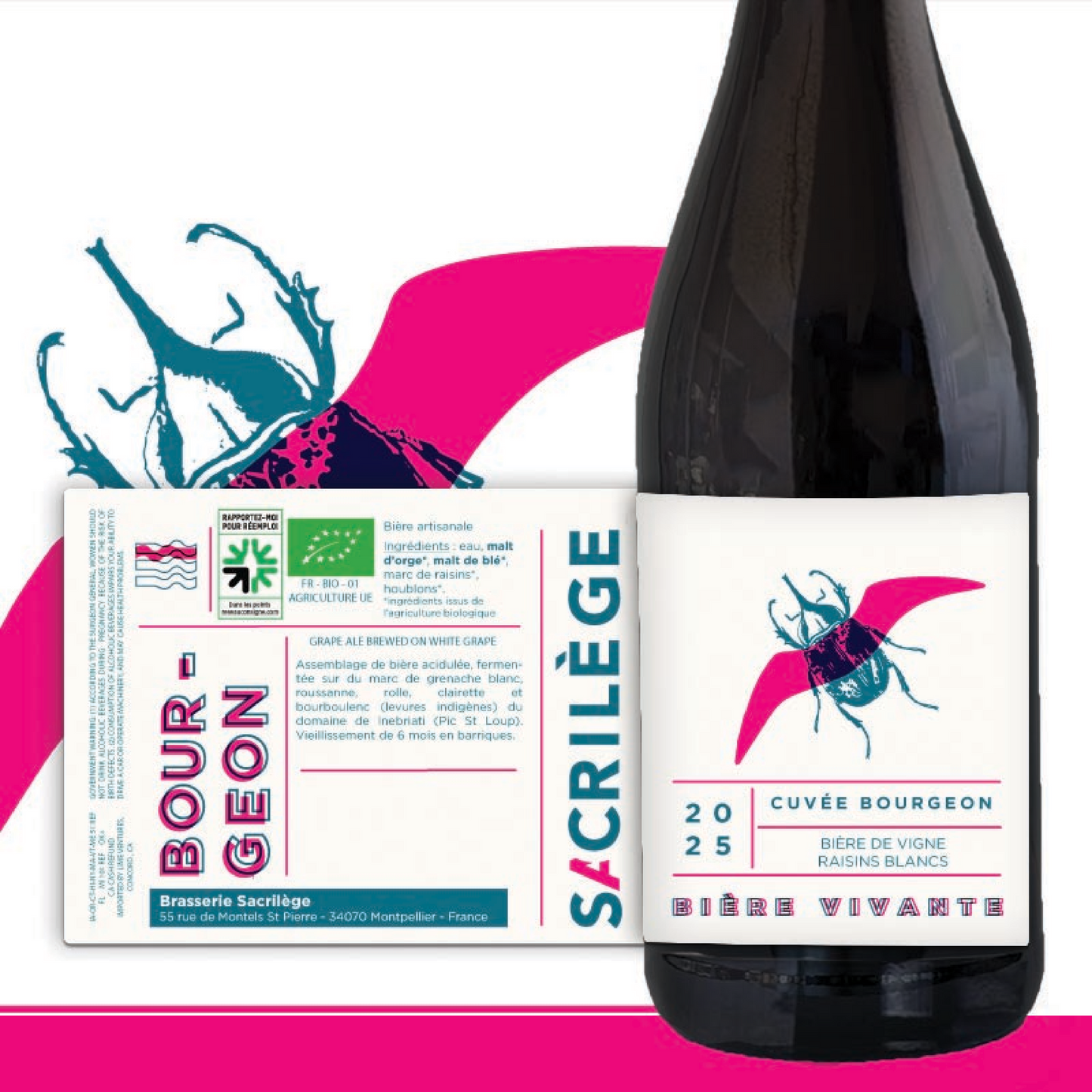 Cuvée Bourgeon - Bière de vigne raisins blancs - 6.5%